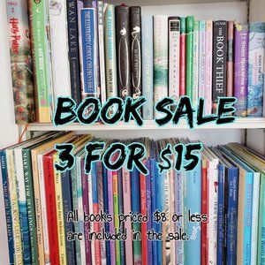 Book Sale 3 for $15